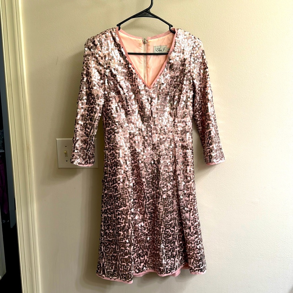 Pink sequin dress